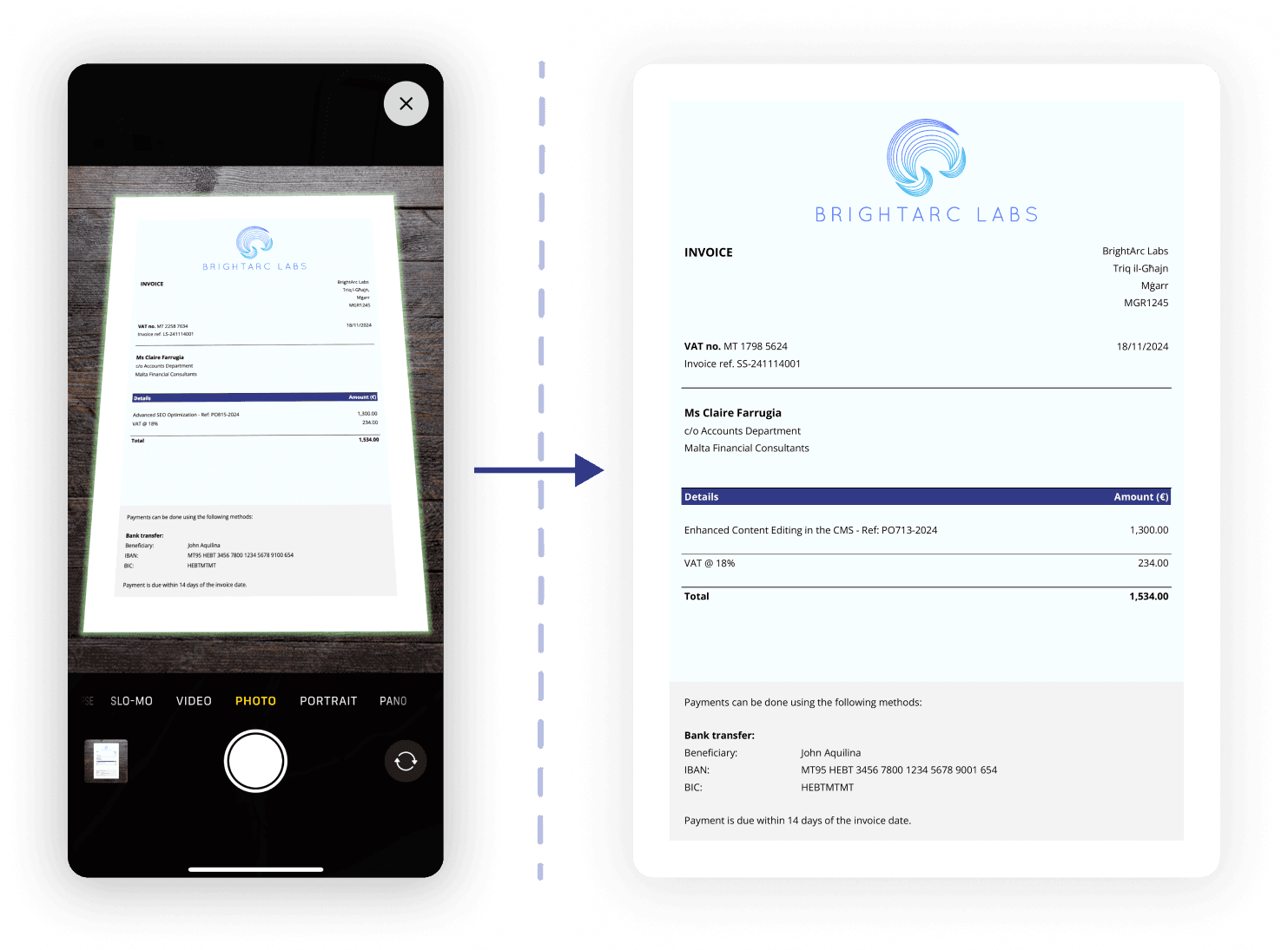 Document Scanning Feature